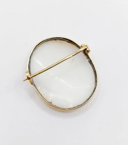 Broche Broche antique - Camée sur coquille en or 18k (circa 1920) 58 Facettes A06769