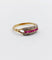 Bague 55 Bague Art déco en or 18k, rubis synthétiques et diamants taille rose 58 Facettes A06770