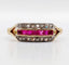 Bague 55 Bague Art déco en or 18k, rubis synthétiques et diamants taille rose 58 Facettes A06770