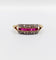 Bague 55 Bague Art déco en or 18k, rubis synthétiques et diamants taille rose 58 Facettes A06770