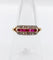 Bague 55 Bague Art déco en or 18k, rubis synthétiques et diamants taille rose 58 Facettes A06770