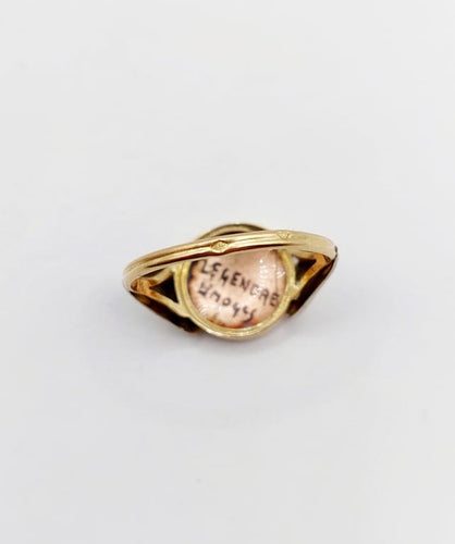 Bague 54 Legendres Limoges - Bague Art nouveau en or 18k et émail polychrome 58 Facettes A06772