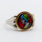 Bague 54 Legendres Limoges - Bague Art nouveau en or 18k et émail polychrome 58 Facettes A06772