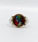Bague 54 Legendres Limoges - Bague Art nouveau en or 18k et émail polychrome 58 Facettes A06772