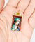 Pendentif Limoges - Pendentif Art nouveau XXL en or 18k et plaque émaillée 58 Facettes A06774