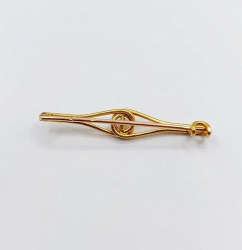 Broche Broche épingle à nourrice antique en or 18k et perle (circa 1920) 58 Facettes A06785