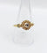 Bague 62.5 Bague fleur victorienne en or jaune 18k et diamant taille rose 58 Facettes A06787