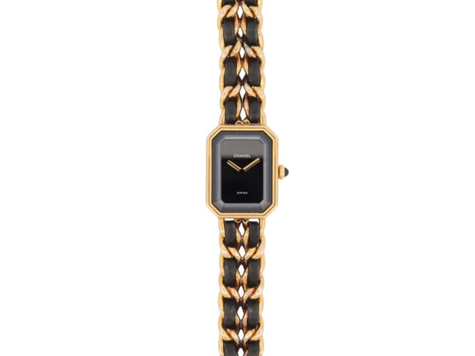 Montre vintage montre CHANEL premiere h0001 26mm plaque or 1987 quartz lady 58 Facettes 273038