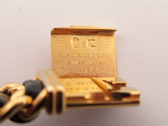 Montre vintage montre CHANEL premiere h0001 26mm plaque or 1987 quartz lady 58 Facettes 273038