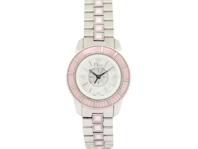 Montre montre CHRISTIAN DIOR christal cd112110 28mm acier  quartz lady 58 Facettes 273410