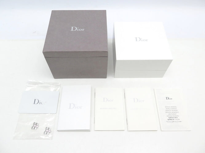 Montre montre CHRISTIAN DIOR christal cd112110 28mm acier  quartz lady 58 Facettes 273410