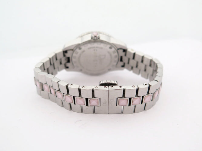 Montre montre CHRISTIAN DIOR christal cd112110 28mm acier  quartz lady 58 Facettes 273410