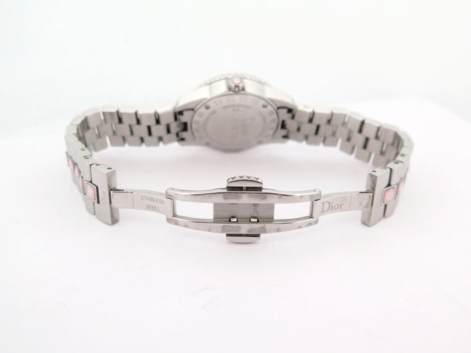 Montre montre CHRISTIAN DIOR christal cd112110 28mm acier  quartz lady 58 Facettes 273410