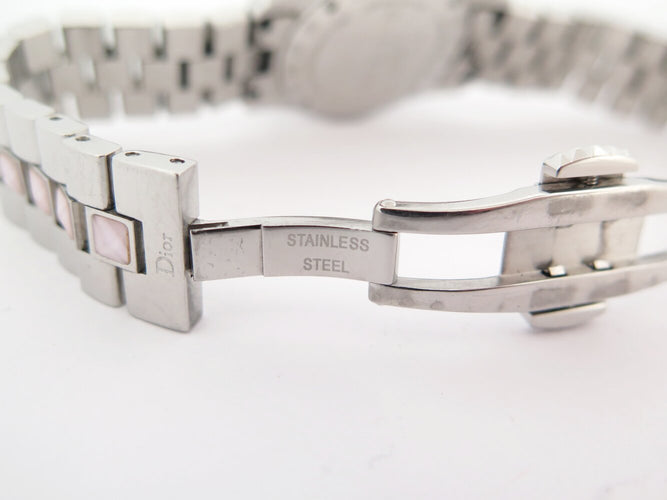 Montre montre CHRISTIAN DIOR christal cd112110 28mm acier  quartz lady 58 Facettes 273410