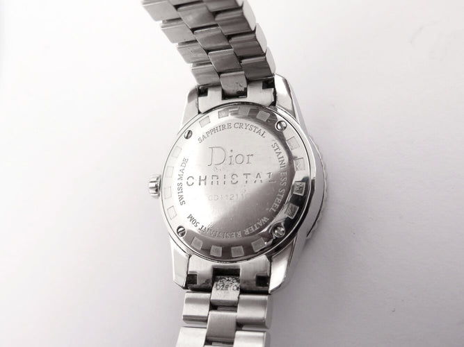 Montre montre CHRISTIAN DIOR christal cd112110 28mm acier  quartz lady 58 Facettes 273410