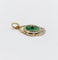 Pendentif Art déco - Pendentif en or jaune et blanc 18k et jade 58 Facettes A06795