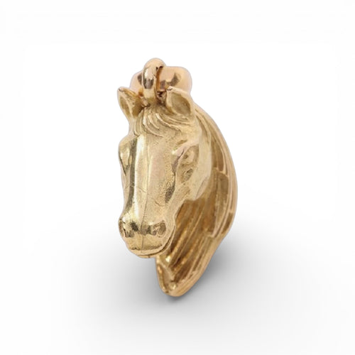 Pendentif Hermès - Pendentif « Tête de cheval » en or 750 58 Facettes