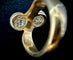 Bague 56 Bague Toi et Moi en or bicolore 18 carats et diamants 58 Facettes Bague 52