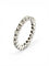 Bague 54 Alliance américaine tour complet en or blanc 18 carats et diamants 58 Facettes 90893-ac12825