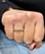 Bague 54 Alliance américaine tour complet en or blanc 18 carats et diamants 58 Facettes 90893-ac12825