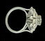 Bague 59 Bague en or blanc 18 carats sertie de diamants 1,20 ct 58 Facettes Bague 56
