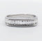 Bague 57 Demi-alliance vintage - Bague en or blanc 18k et diamants baguette 58 Facettes A06716