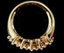 Bague 53 Bague en or jaune 18 carats sertie de diamants taille princesse 58 Facettes Bague 59