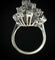 Bague 52 Bague en or blanc 18 carats sertie de diamants 1,65 ct 58 Facettes Bague 58