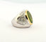 Bague 45 Chevalière - Bague pour petit doigt en or 18 carats, diamants et péridot 58 Facettes Péridot