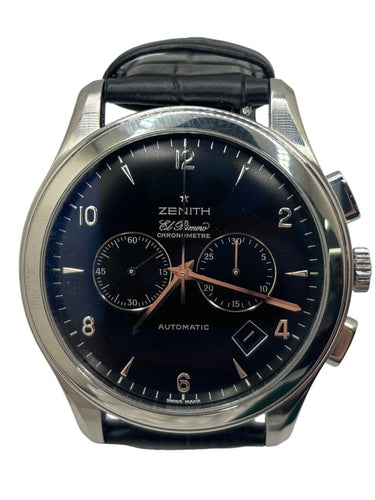 Montre Zenith El Primero - Montre chronographe automatique acier 58 Facettes 1605