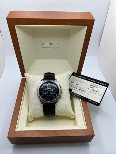 Montre Zenith El Primero - Montre chronographe automatique acier 58 Facettes 1605
