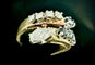 Bague 54.5 Bague Toi et Moi en or jaune 18 carats saphirs et diamants 58 Facettes Bague 04