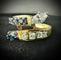 Bague 54.5 Bague Toi et Moi en or jaune 18 carats saphirs et diamants 58 Facettes Bague 04