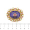 Pendentif Spilla pendentif ovale en or jaune 18 kt avec perles et rubis 58 Facettes 38907
