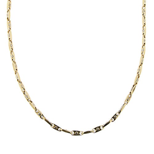 Collier Chimento - Collier à maillons forçat segmentés en or jaune 18 ct 58 Facettes 38777