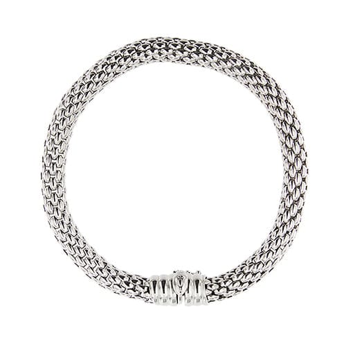 Bracelet Fope Kaleida Flex-it - Bracelet maille popcorn en or blanc 18 ct 58 Facettes 38897