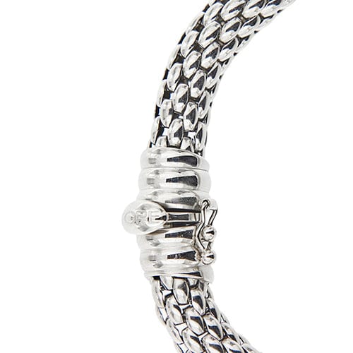 Bracelet Fope Kaleida Flex-it - Bracelet maille popcorn en or blanc 18 ct 58 Facettes 38897