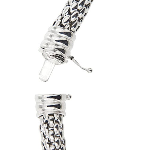 Bracelet Fope Kaleida Flex-it - Bracelet maille popcorn en or blanc 18 ct 58 Facettes 38897