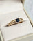 Bague 54 Bague jonc en or jaune 18 carats au saphir ovale 58 Facettes 731
