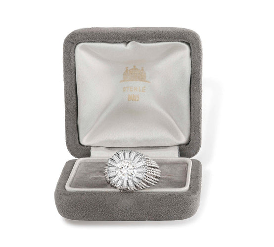 Bague 49 Sterlé - Bague à fils en platine et diamant 58 Facettes 248812