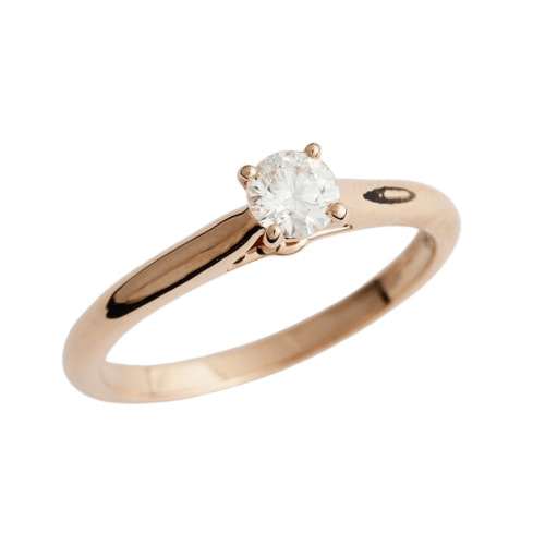 Bague 52 Cartier 1895 - Bague solitaire en or rose 18K et diamant 0,27 ct 58 Facettes Cartier 1895 Pink