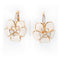 Boucles d'oreilles Boucles d'oreilles en or rose émaillé et diamants de 0,40 ct 58 Facettes 22505