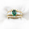 Bague Bague ornée d'une émeraude de Zambie de 0,78 ct et de diamants de 1,20 ct 58 Facettes 22517