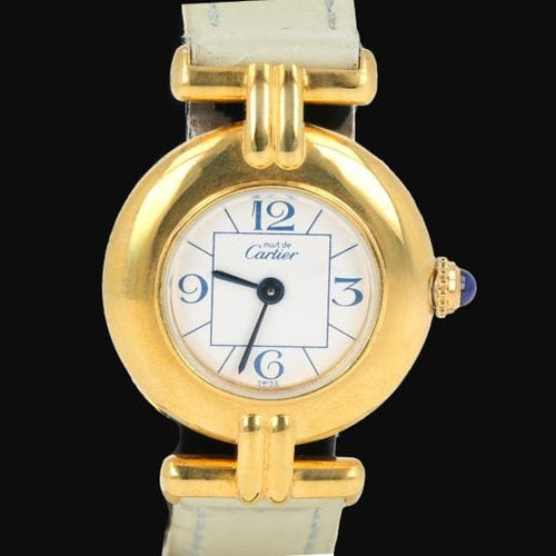 Montre Cartier Montre Colisée Must De Cartier Vermeil 58 Facettes MT42592