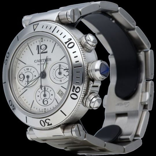 Montre Cartier Montre Pasha Seatimer Chronograph 58 Facettes MT45679