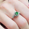 Bague 54 Bague tsavorite et diamants en or blanc 18k 58 Facettes MATSA01