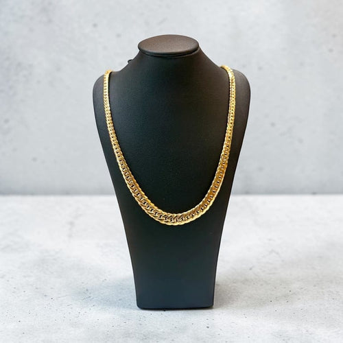 Collier Collier maille anglaise en or jaune 18 carats (750/1000) 58 Facettes ang