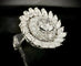 Bague 52 Bague en or blanc sertie de 4,60 carats de diamants 58 Facettes Bague 32
