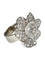 Bague 51 Bague motif fleur en or blanc 18K, diamants 1 ct et cristal 58 Facettes 1625