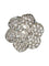 Bague 51 Bague motif fleur en or blanc 18K, diamants 1 ct et cristal 58 Facettes 1625